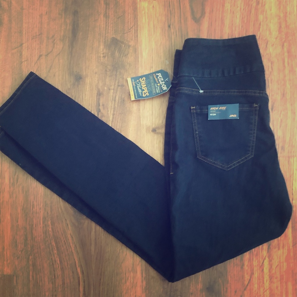 NWT JAG high rise dark wash skinny jeans size 6